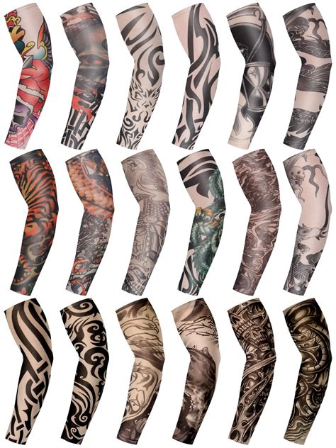 what are fake tattoo sleeves made of